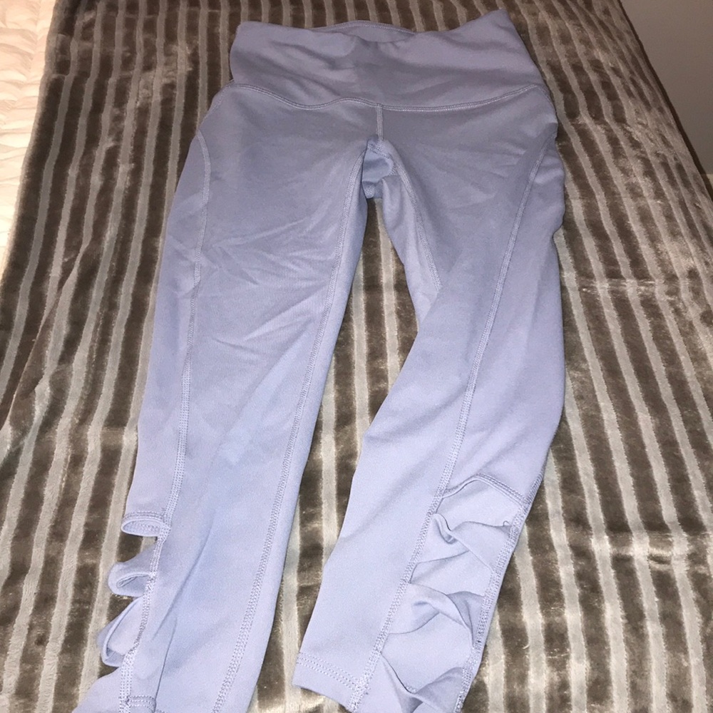 light blue leggings